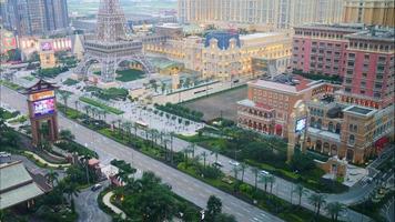 prachtig architectuurgebouw in de stad Macau video