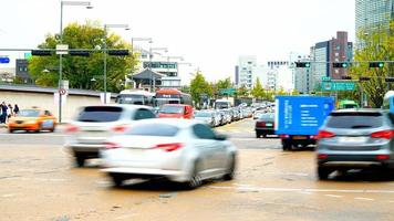 time -lapse i Seoul City i Sydkorea video