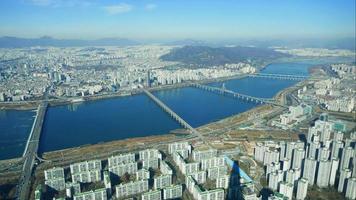 time -lapse i Seoul City i Sydkorea video