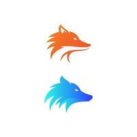 Fox vector illustration icon