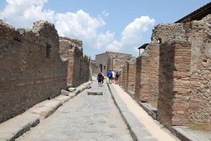 The Ruins of the ancient city of Pompei Italy photo