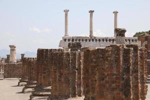 The Ruins of the ancient city of Pompei Italy photo