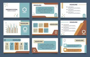 Set of Presentation Template vector