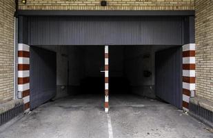 Entrance to underground garage photo