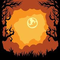 Halloween background vector illustration