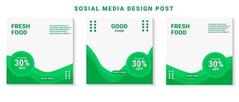 Editable social media templates for promotions on the Food