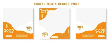 Editable social media templates for promotions on the Food