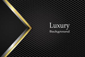 Realistic Golden Luxurious carbon fiber background vector