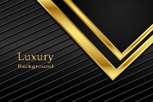 Realistic Golden Luxurious carbon fiber background vector