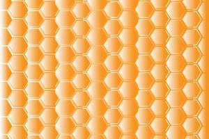 Yellow hexagonal honeycomb mesh pattern vector