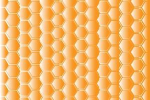 Yellow hexagonal honeycomb mesh pattern vector