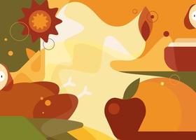 Abstract Thanksgiving banner. vector