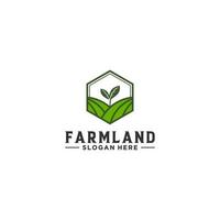 farmland logo on white background vector