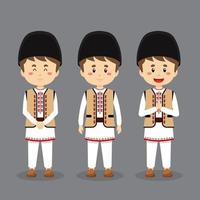 Romanians Character with Various Expression vector