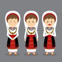 Romanians Character with Various Expression vector