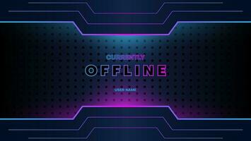 futuristic background for streaming offline mode