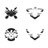 Eagle logo template vector icon set design