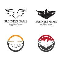 Eagle logo template vector icon set design