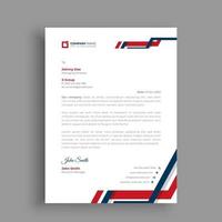 Modern letterhead design template vector