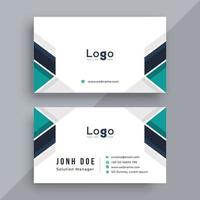 Corporate business card design vector