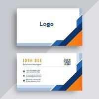 Corporate business card template vector