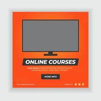 Education social media banner vector