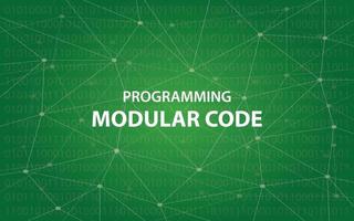 Programming modular code concept illustration vector