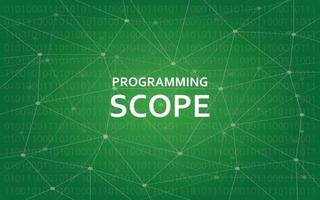 Programming scope concept illustration vector