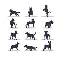 Dog silhouette vector illustration design