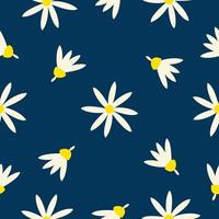 Cute elegant vintage flowers seamless pattern background vector