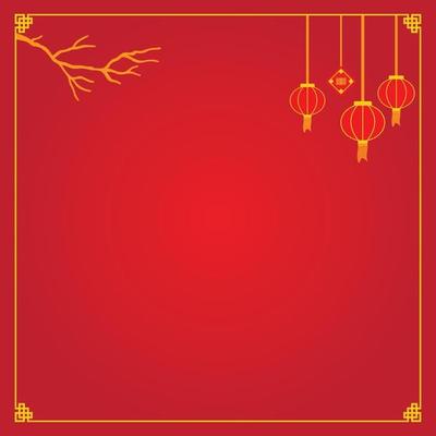 chinese new background red and gold