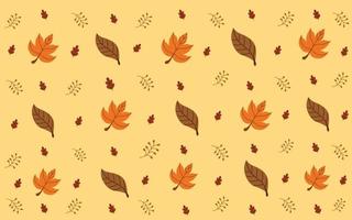 Fondo de patrón de hoja de otoño para cubiertas. vector