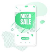 Modern vertical mobile liquid abstract shape gradient design vector