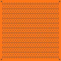 Peg board perforated texture background material with round holes. vector