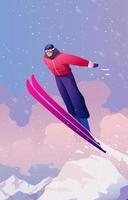 Extreme Winter Sport Concept vector