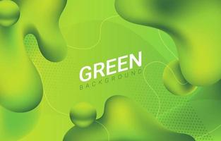 Gradient Fluid Green Background vector