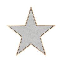 Blank star with copy space photo