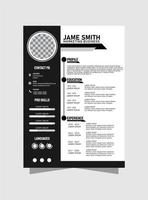 Resume Minimalist ,Resume template with simple design,Curriculum vitae