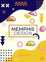 Abstract Geometric Memphis Background vector