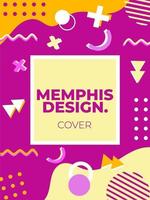 Abstract Geometric Memphis Background vector