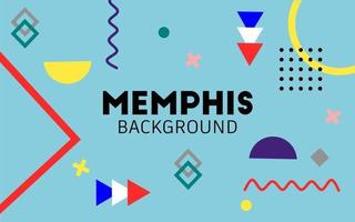 Abstract Geometric Memphis Background vector