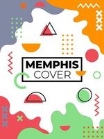 Abstract Geometric Memphis Background vector