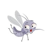 mosquito peligroso. insectos y volantes de advertencia animales ayuda para mosquitos vector