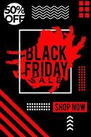 Black friday sale banner background design vector