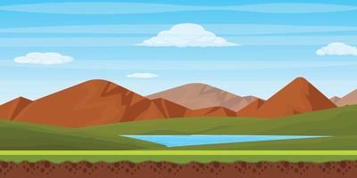 Scenic Game Background vector