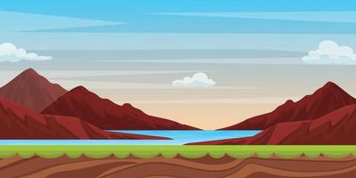 Parallax Background Design vector