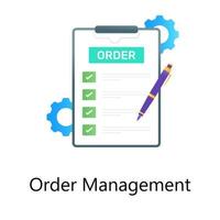 Order Management setting vector