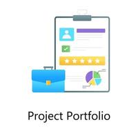 perfil de proyecto de usuario vector