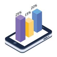 Mobile Analytics App vector