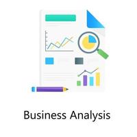 Business Data  Analysis vector